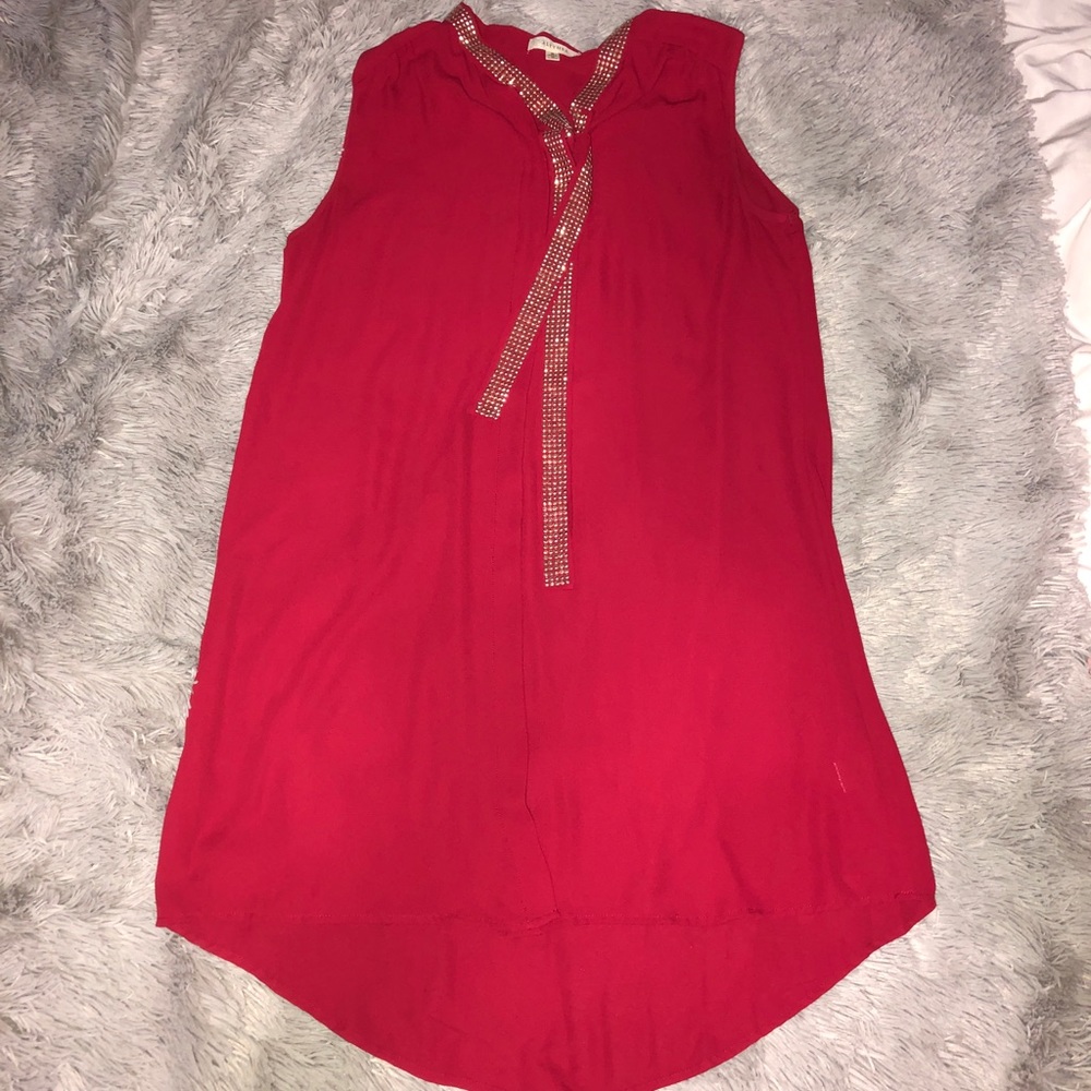 WOMENS BUTTON DOWN SHIRT DRESS (SMALL)